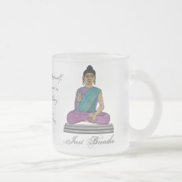 Taza De Cristal Esmerilado Respirar (Mug de vidrio escarchado personalizado)