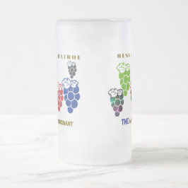 Taza De Cristal Esmerilado resveratrol antioxidante