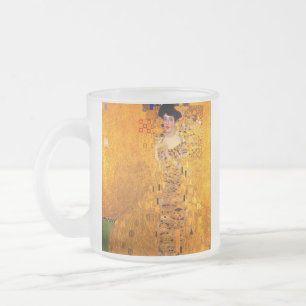 Taza De Cristal Esmerilado Retrato de Adele Bloch Bauer de Gustav Klimt