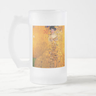 Taza De Cristal Esmerilado Retrato de Gustav Klimt de Adele Bloch Bauer