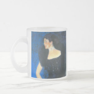 Taza De Cristal Esmerilado Retrato de Klimt del Rosa von Rosthorn-Friedmann
