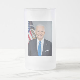 Taza De Cristal Esmerilado Retrato de la Casa Blanca del presidente Joe Biden