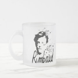 Taza De Cristal Esmerilado Retrato de RIMBAUD 2x Mug