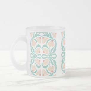 Taza De Cristal Esmerilado Retro Daisies Birth Flower April