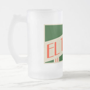 Taza De Cristal Esmerilado retro el tano