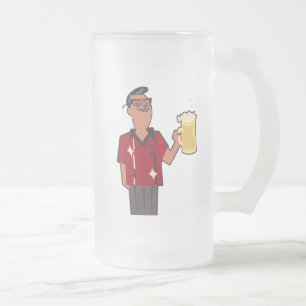 Taza De Cristal Esmerilado Retro Myrtle Beach Guy