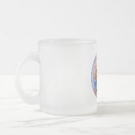 Taza De Cristal Esmerilado Reunión Familiar De Vidrio Pintado