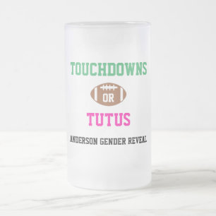 Taza De Cristal Esmerilado Revelación de género o tutus