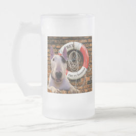 Taza De Cristal Esmerilado Rex El Terrier De La TV Frosty Mug