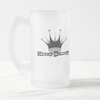 Taza De Cristal Esmerilado Rey Daddy Beer Stein