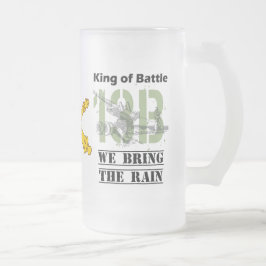 Taza De Cristal Esmerilado Rey de batalla - 13B Traemos la lluvia