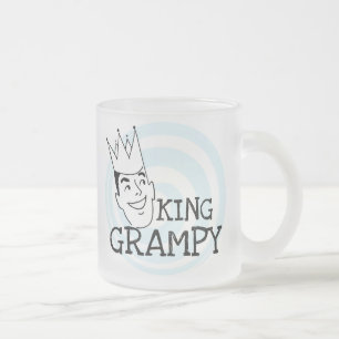Taza De Cristal Esmerilado Rey Grampy Tshirts y regalos