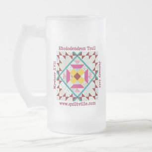 Taza De Cristal Esmerilado Rhododendron Trail glass stein