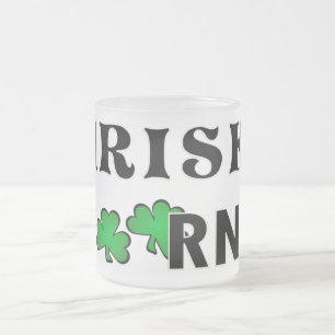 Taza De Cristal Esmerilado RN irlandés