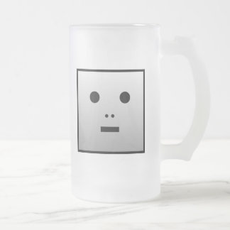 Taza De Cristal Esmerilado Robot anónimo - Personalizado