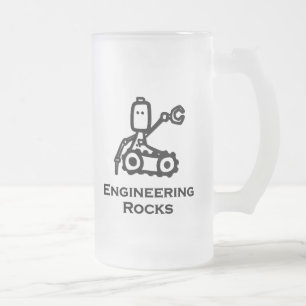 Taza De Cristal Esmerilado Rocas de Ingeniería Bot