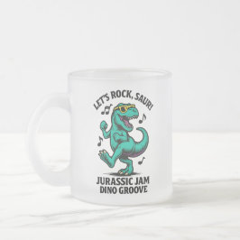 Taza De Cristal Esmerilado ¡Rock, Saur!