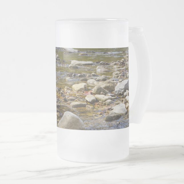 Taza De Cristal Esmerilado Rocky Path Frost Glass Mug (Anverso derecho)
