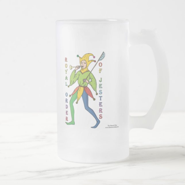 TAZA DE CRISTAL ESMERILADO ROJ (Derecha)