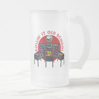 Taza De Cristal Esmerilado Rollin él escuela vieja