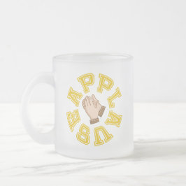 Taza De Cristal Esmerilado Ronda de aplausos