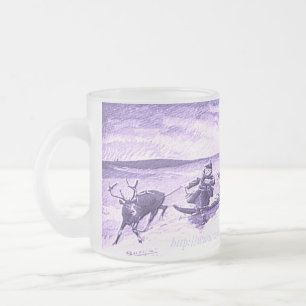 Taza De Cristal Esmerilado "Ropa de renos sami"
