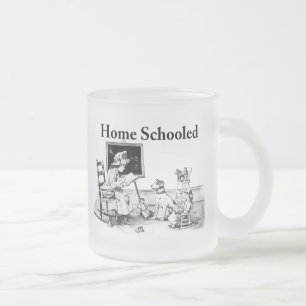 Taza De Cristal Esmerilado Ropa y regalos en la escuela del hogar