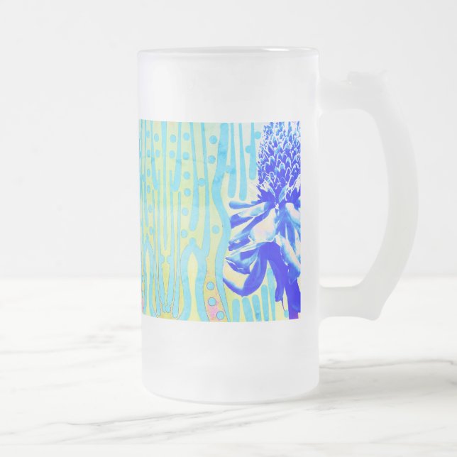 Taza De Cristal Esmerilado Rosas del Magic Blue Water Resort (Derecha)