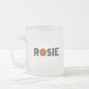Taza De Cristal Esmerilado Rosie Basketball