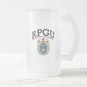 TAZA DE CRISTAL ESMERILADO RPGU