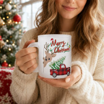 Rudolph personalizado Feliz Navidad Camión vintage