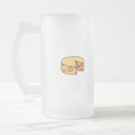 Taza De Cristal Esmerilado rueda de queso