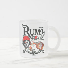 Taza De Cristal Esmerilado Rum lover