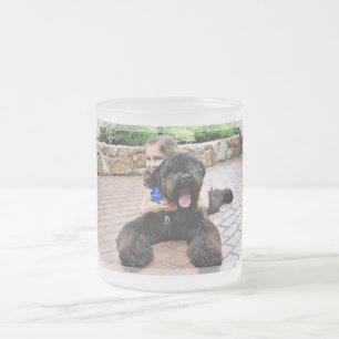 Taza De Cristal Esmerilado Ruso negro Terrier - Vader
