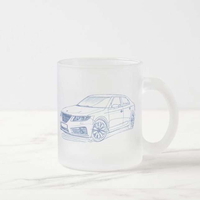 Taza De Cristal Esmerilado Saab 9-5 2011 (Derecha)