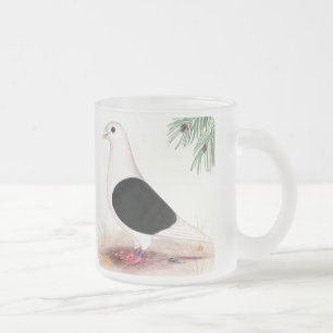 Taza De Cristal Esmerilado Saddle Homer Pigeon