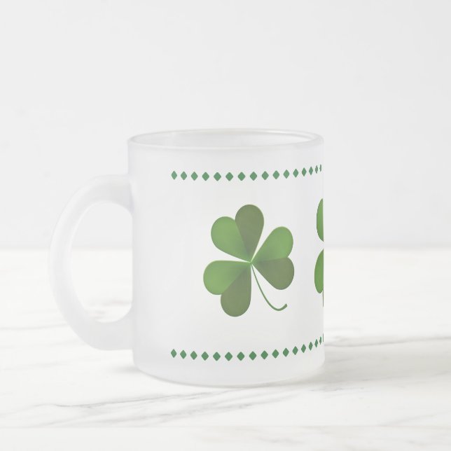 Taza De Cristal Esmerilado Saint Patricks Frosted Coffee Mug (Izquierda)