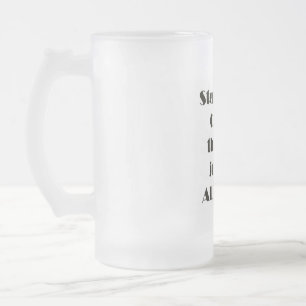 Taza De Cristal Esmerilado Salir del café
