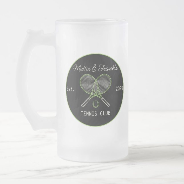 Taza De Cristal Esmerilado Salón del club de tenis (Izquierda)