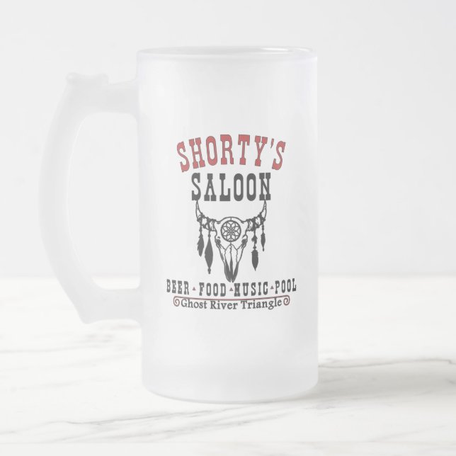 Taza De Cristal Esmerilado Saloon de Shorty (Izquierda)