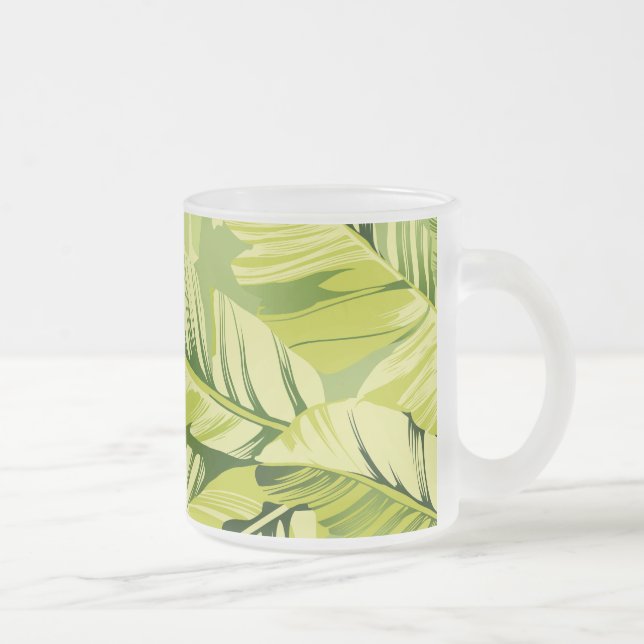 Taza De Cristal Esmerilado Saltos de plátano 5 (Derecha)