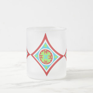 Taza De Cristal Esmerilado Saludos