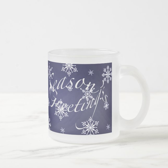 Taza De Cristal Esmerilado Saludos de temporada: el juego de pulsera de vidri (Derecha)