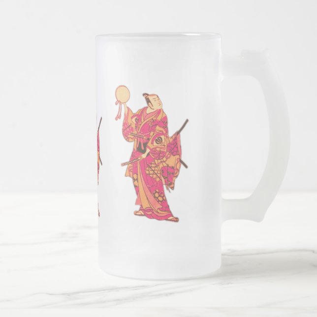 Taza De Cristal Esmerilado Samurai (Derecha)