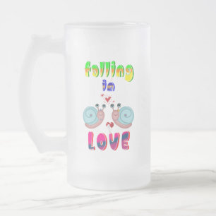 Taza De Cristal Esmerilado San Valentín