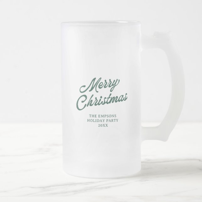 Taza De Cristal Esmerilado Santa “ (Derecha)