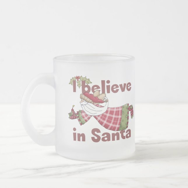 Taza De Cristal Esmerilado Santa Flies (Izquierda)