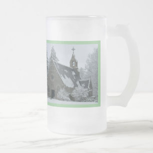 Taza De Cristal Esmerilado Santo Invierno