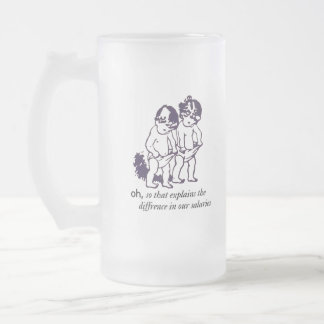 Taza De Cristal Esmerilado Sattire Beer Mug