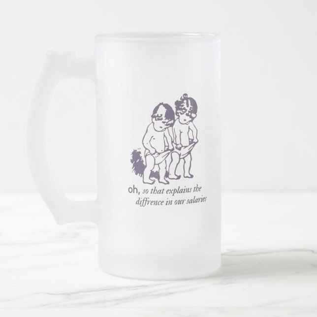 Taza De Cristal Esmerilado Sattire Beer Mug (Izquierda)